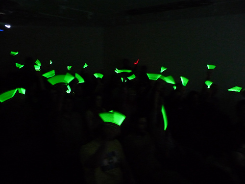 Glow stick voting!