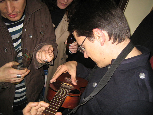 Mario steals Dom's ukulele