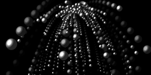 HTML5 Canvas 3D particles