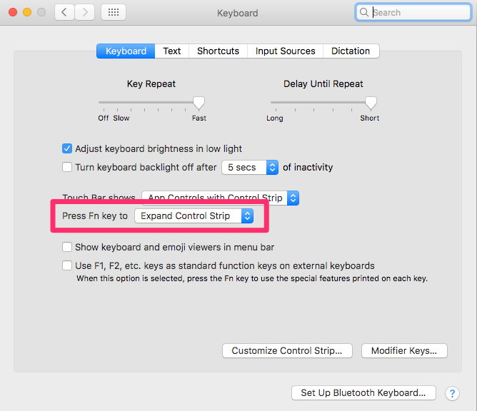 mac touchbar emulator