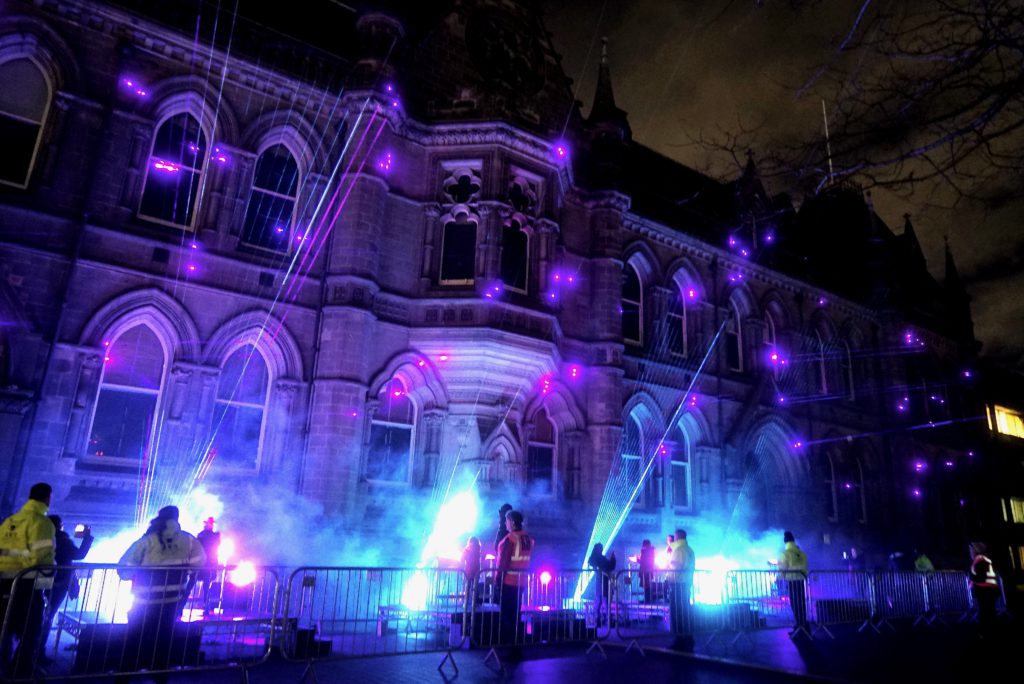Laser Light Synths at Middlesbrough Town Hall