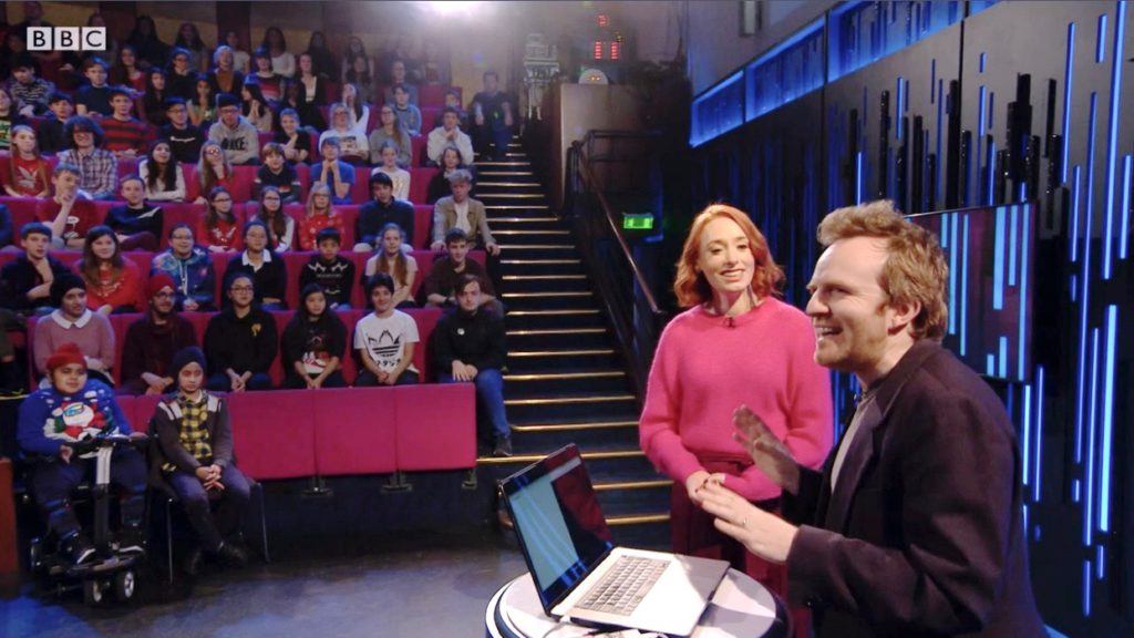 Seb and Hannah Fry at the RI Christmas Lectures